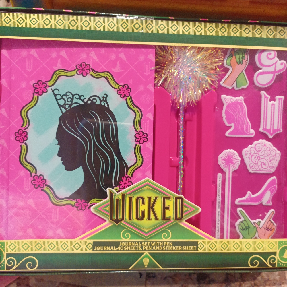 WICKED Pink Journal Set with Pen & Stickers!